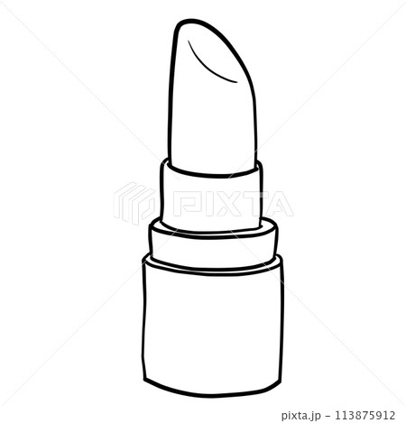 シンプルなリップの線画のイラスト素材 [113875912] - PIXTA