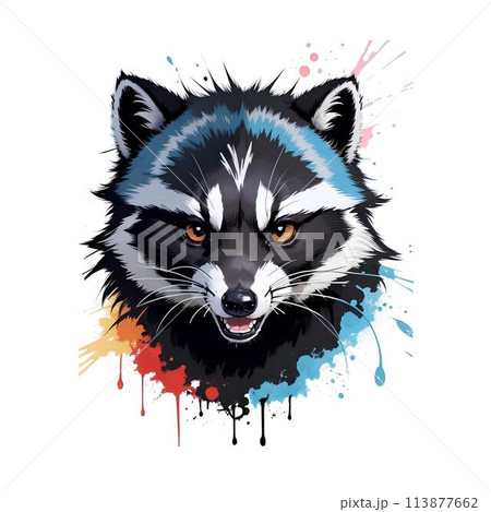 アライグマのイラスト 113877662