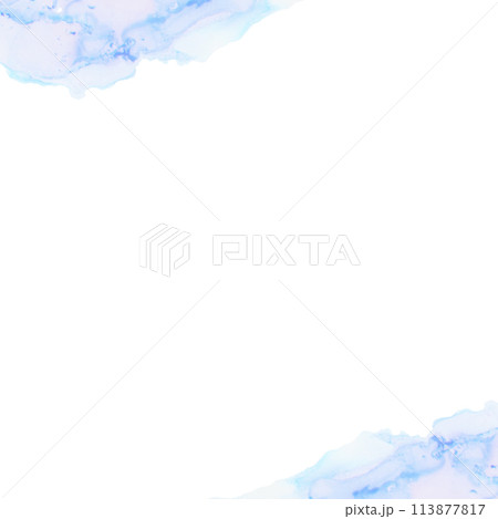 水彩風フレーム 113877817