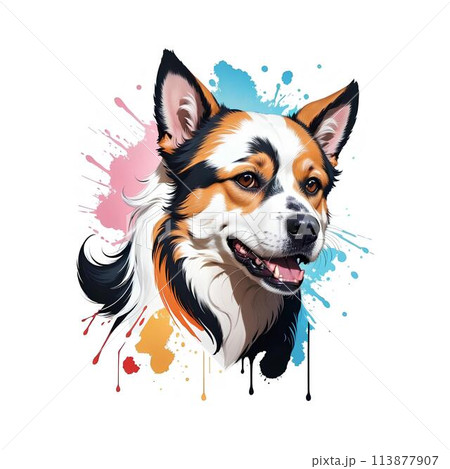 忠実な犬のイラスト 113877907