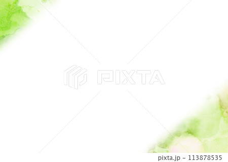 水彩風の背景素材　水彩風フレーム 113878535