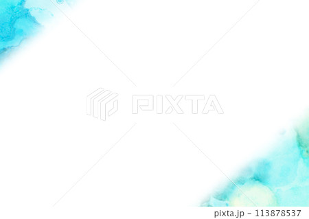 水彩風の背景素材 水彩風フレーム 水彩風の背景素材 水彩風フレーム 113878537