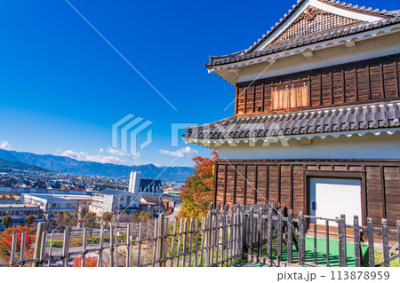 《長野県》上田城址公園　西櫓　秋 113878959