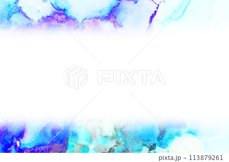 水彩風フレーム 水彩風フレーム 113879261