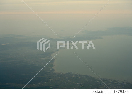 上空から見た北九州空港 上空から見た北九州空港 113879389