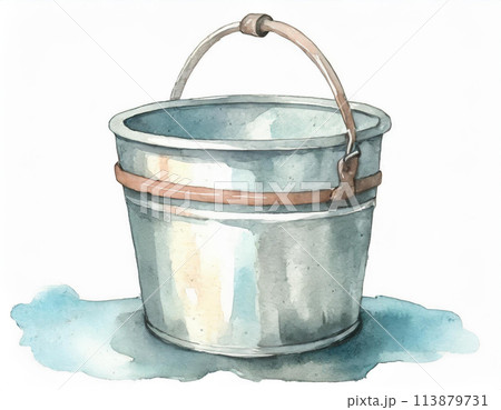 バケツの水彩画 バケツの水彩画 113879731