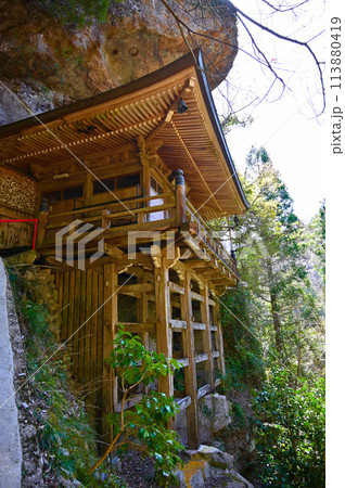 瀬那殿観音　本堂　懸造り 小松市 113880419