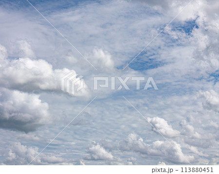 Blue sky with white clouds Blue sky with white clouds 113880451