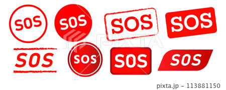 sos rectangle circle stamp and button label sticker for warning emergency service sos rectangle circle stamp and button label sticker for warning emergency service 113881150