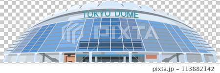東京ドーム 観光地イラストアイコン 東京ドーム 観光地イラストアイコン 113882142