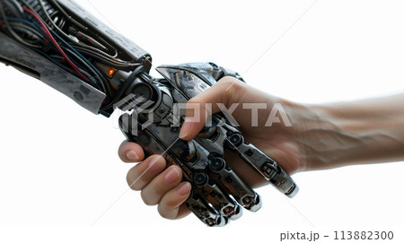 アンドロイドと人間の協力	 113882300