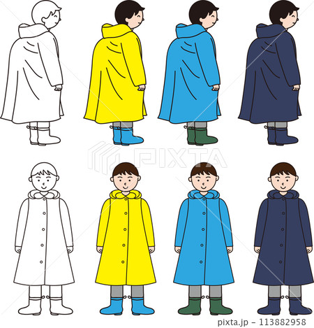 カッパを着た男の子 カッパを着た男の子 113882958