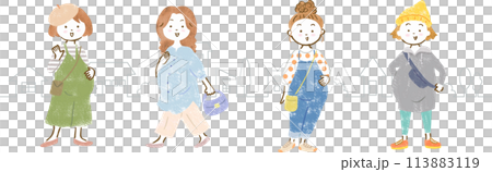 Hand-drawn illustration set of pregnant women and cityscape Hand-drawn illustration set of pregnant women and cityscape 113883119