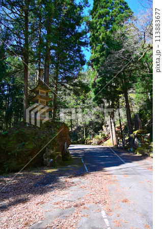 赤瀬那殿観音　参道　三重塔　小松市 113883677