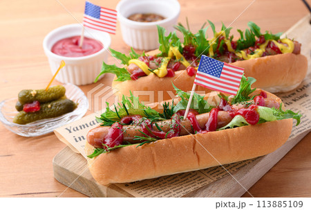 ホットドッグ 113885109