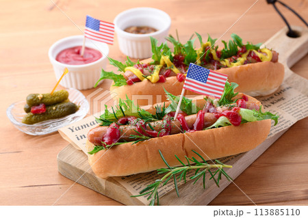 ホットドッグ 113885110