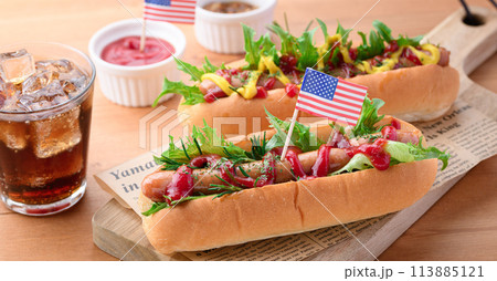 ホットドッグ 113885121