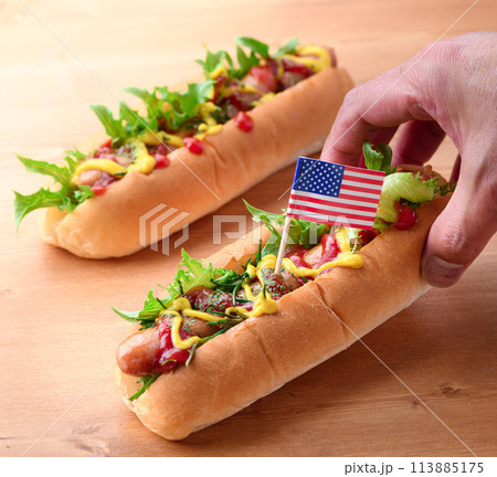 ホットドッグ 113885175