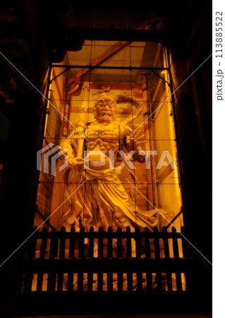 奈良東大寺の南大門金剛力士像　阿形像 113885522