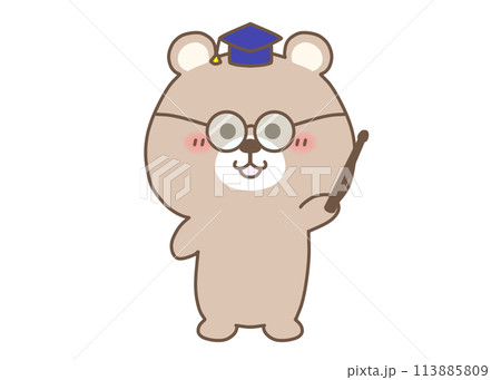 説明する博士くま3 113885809