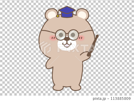 説明する博士くま3 113885809