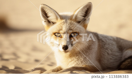 野生のベンガルギツネ 野生のベンガルギツネ 113886383