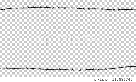 Simple barbed wire header footer 16:9 113886749