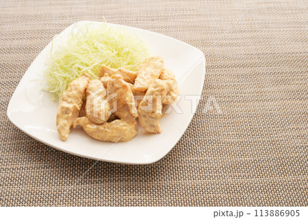 ささみのマヨネーズソース和え(エビマヨ風) ささみのマヨネーズソース和え(エビマヨ風) 113886905