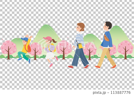 Family trip spring 113887776