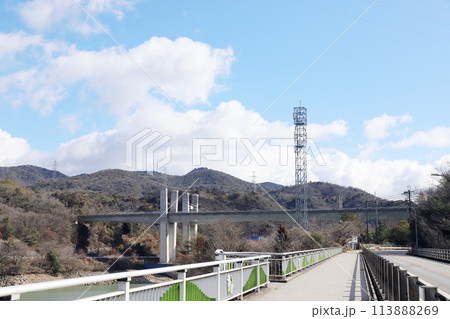 山陽自動車道 つくはら橋（兵庫県 神戸市 呑吐ダム） 113888269