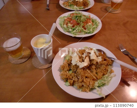 レストランで食べた美味しいピラフ レストランで食べた美味しいピラフ 113890740
