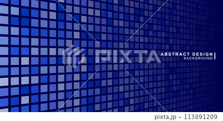 様々な色のドットで構成されたデジタルイメージの背景素材 113891209