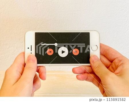 スマホで動画・音楽を再生 スマホで動画・音楽を再生 113891582