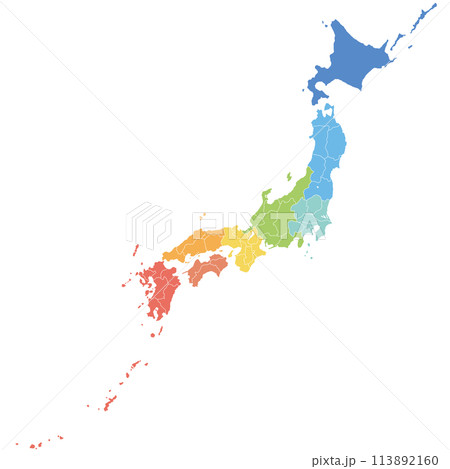 日本地図 113892160