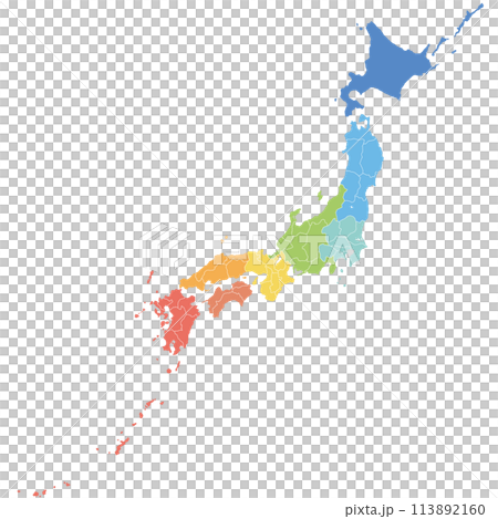 Map of Japan  113892160