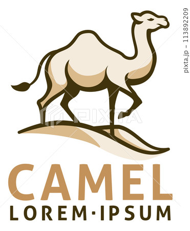 Camel Animal Design Illustration Mascot Icon 113892209