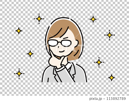 自信満々のビジネスウーマン 自信満々のビジネスウーマン 113892789