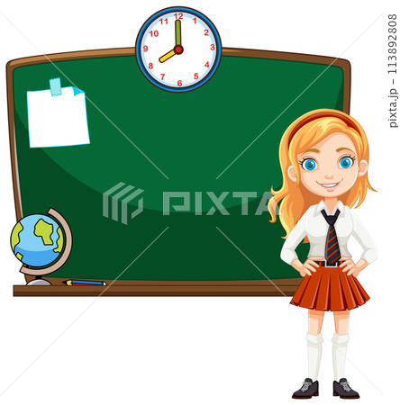 Happy Student Ready for School Happy Student Ready for School 113892808