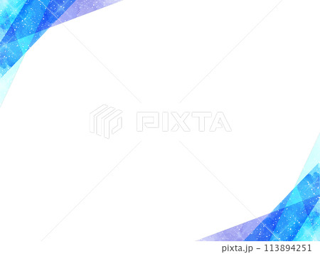 水彩タッチ フレーム 背景素材 水彩タッチ フレーム 背景素材 113894251