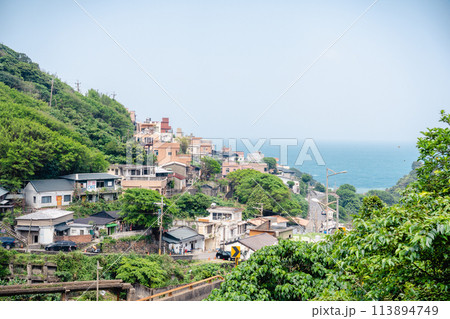 台湾 九份の山と街の風景 台湾 九份の山と街の風景 113894749