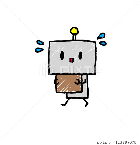 段ボールを運ぶ簡単ロボット 113895079