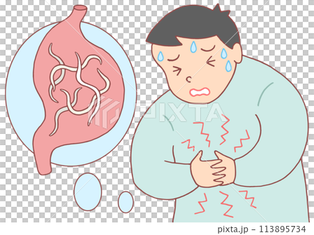 疾病/疾病/疾病 - 異尖線蟲、寄生蟲食物中毒、下腹痛 疾病/疾病/疾病 - 異尖線蟲、寄生蟲食物中毒、下腹痛 113895734