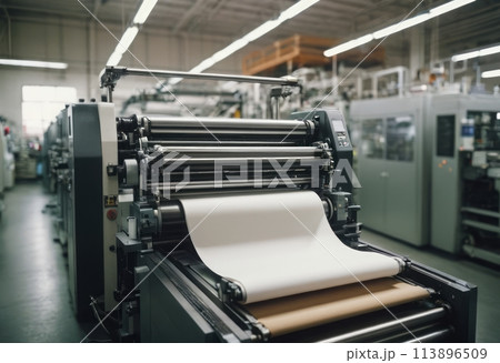 Textile Factory Machine Operation 113896509