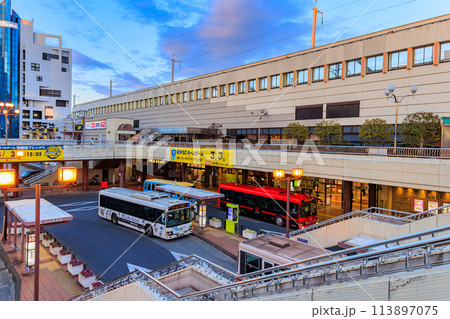 Tochigi Prefecture, JR Utsunomiya Station West - Stock Photo