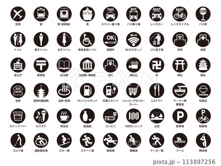 マップ用アイコンセット マップ用アイコンセット 113897256