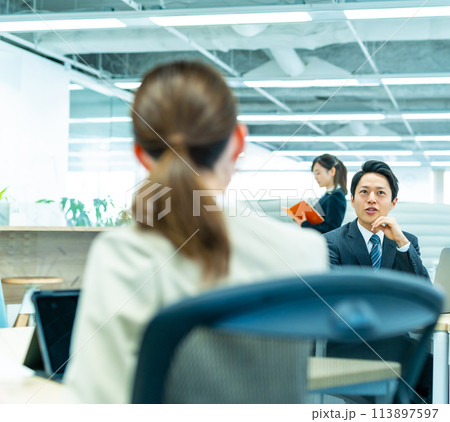 オフィスのビジネスシーン 113897597