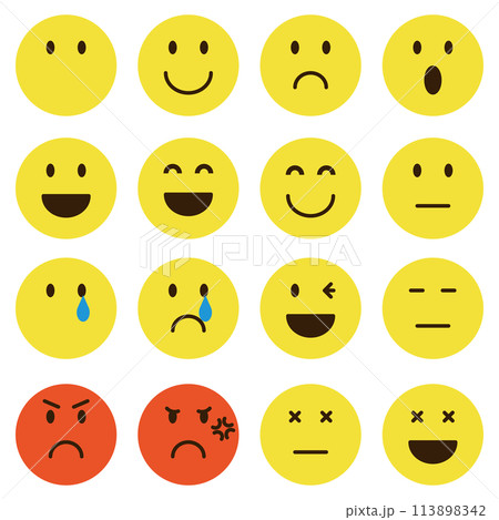 顔 アイコン スマイルマーク 顔 アイコン スマイルマーク 113898342