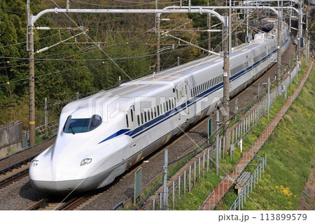 関ケ原付近を走る東海道新幹線 113899579