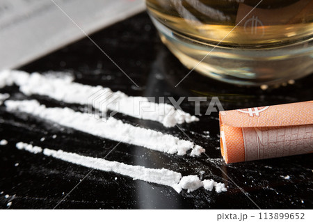 Cocaine lines prepared Cocaine lines prepared 113899652