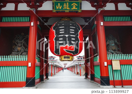 日本 東京 浅草 浅草寺 雷門	 113899927